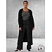 KAFFE CURVE Vest Lang Black Deep